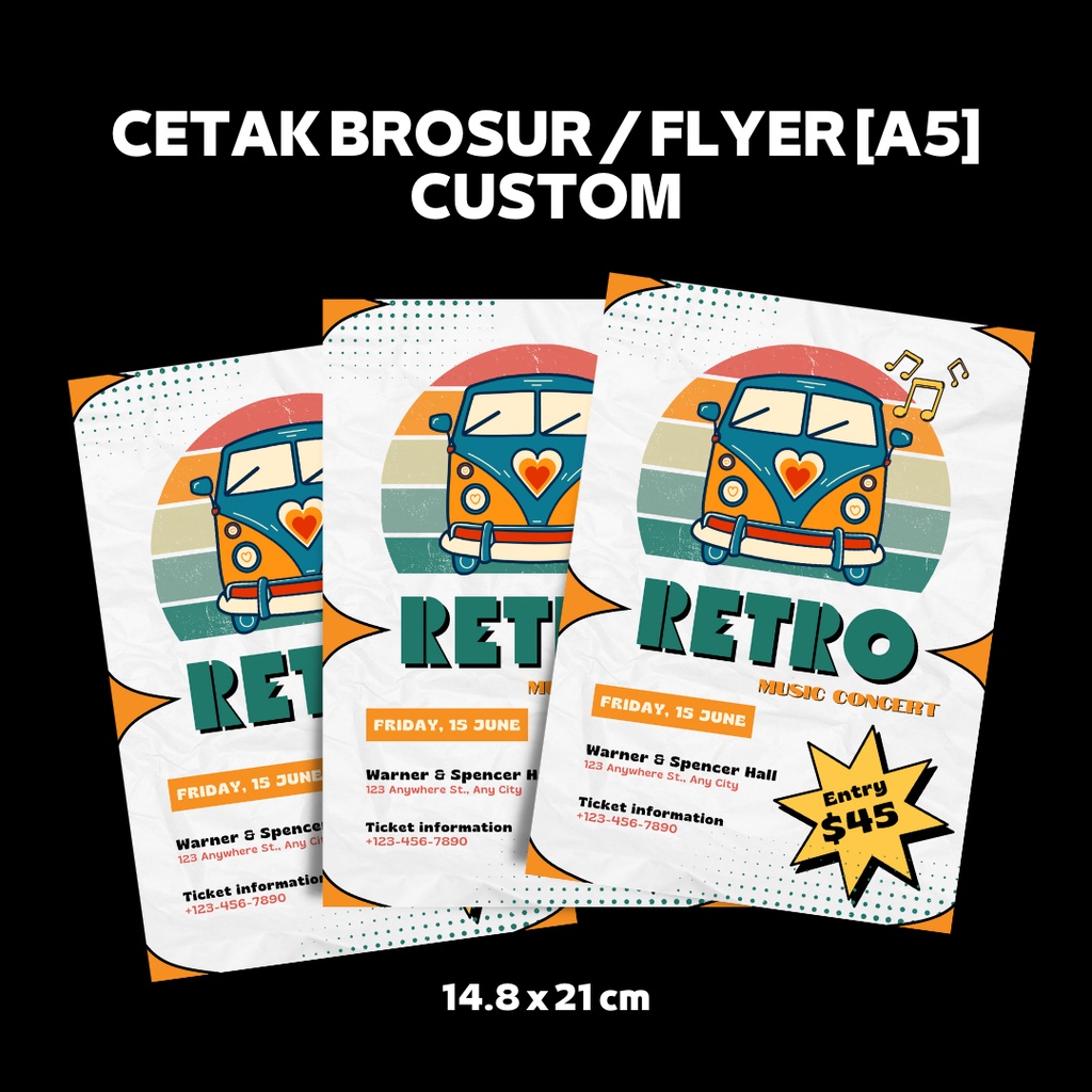 

[A5] Cetak Brosur / Pamflet / Flyer Custom Desain Kamu Murah Fullcolor