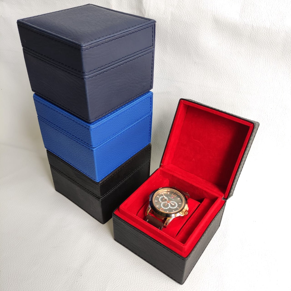 Single Watch Box Organizer / Kotak Tempat Jam Tangan / Box Jam isi 1