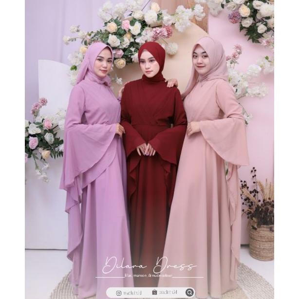 ORIGINAL Dilara Dress Ceruty baby doll / dress ceruty/dress kondangan/dress simple/dress wisuda/dres