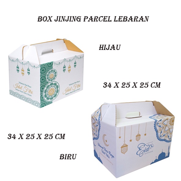 

Box Jinjing Sembako Lebaran Kotak Dus Parcel Eid Mubarak Dus Toples Kue Kering Packaging Hampers Idul Fitri 34x25x25 cm