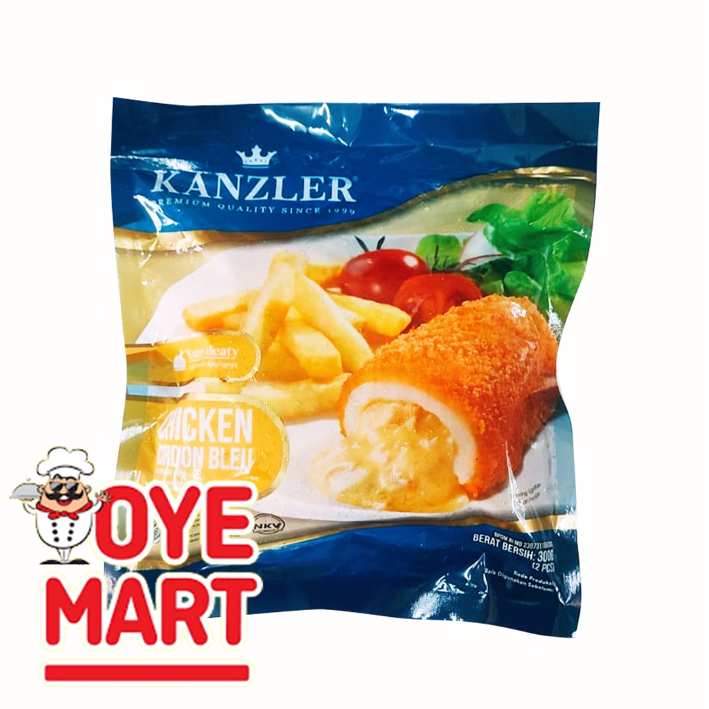 KANZLER CHICKEN CORDON BLEU 300GR ISI 2 NAGET AYAM ISI KEJU