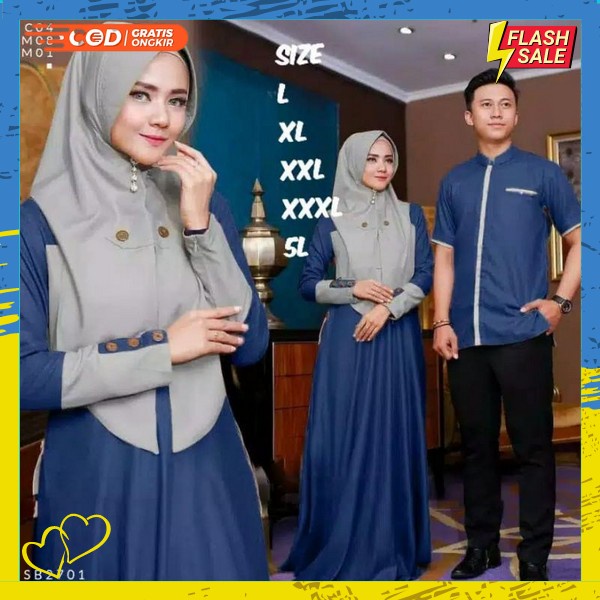 Bajy Pasangan Cewek Cowok Baju Kapelan Viral Gamis Copele Model Modern Baju Pria Wanita Copel Gamis 