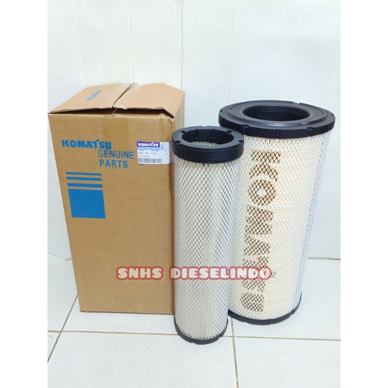 Element Filter Udara PC200-8 Komatsu 600-185-4100 + 600-185-4110 1Set