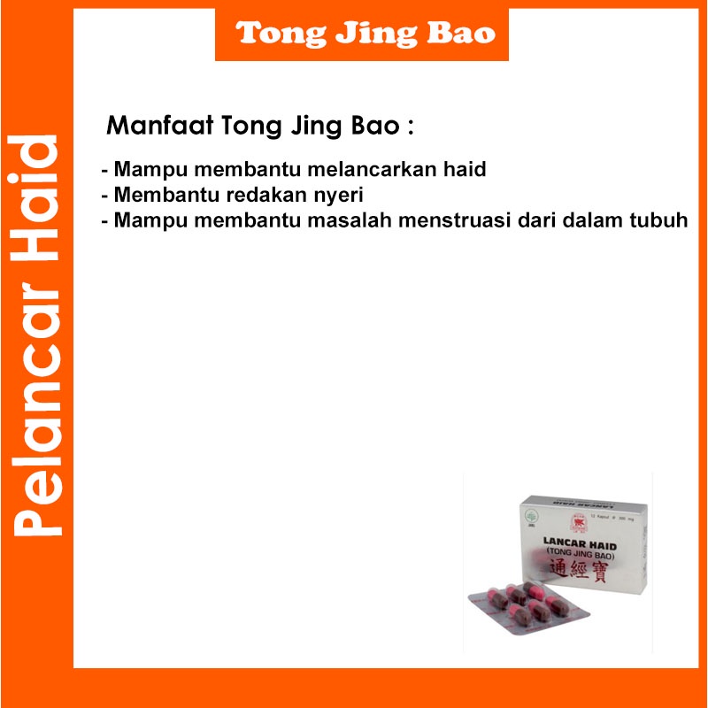 Tong Jing Bao ORI Pelancaran Haid Telat 1 Bulan sampai 5 Bulan BPOM Tuntas Ampuh Dari Cina