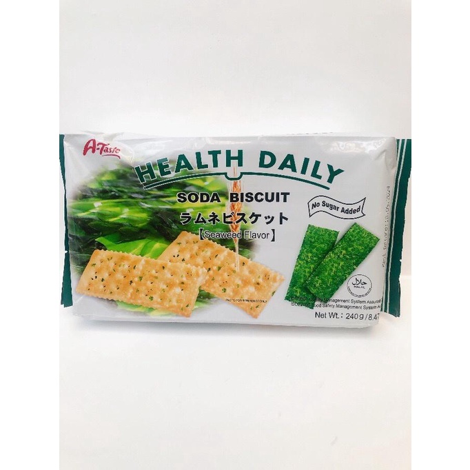 

A Taste Health Daily Soda Biscuit 240g Seaweed Flavor