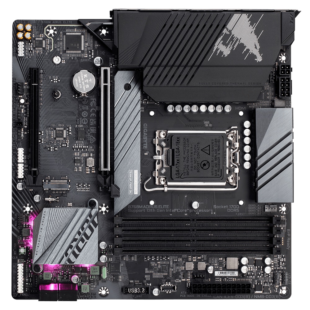 GIGABYTE B760M AORUS ELITE DDR5 | MOTHERBOARD INTEL B760 LGA1700 M-ATX