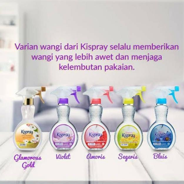 IDOLAKU Kispray Botol 318ml Amoris / Bluis / Glam Gold / Segeris / Violet