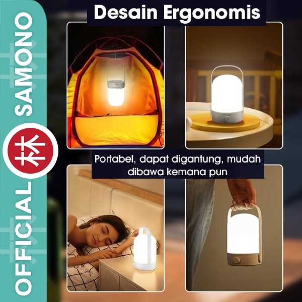 Samono SW-RLW08 Rechargeable Portable Lamp Lampu Gantung Emergency 360