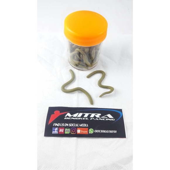 Soft Lure Cacing Laut Hijau 25 Grm ORIGINAL