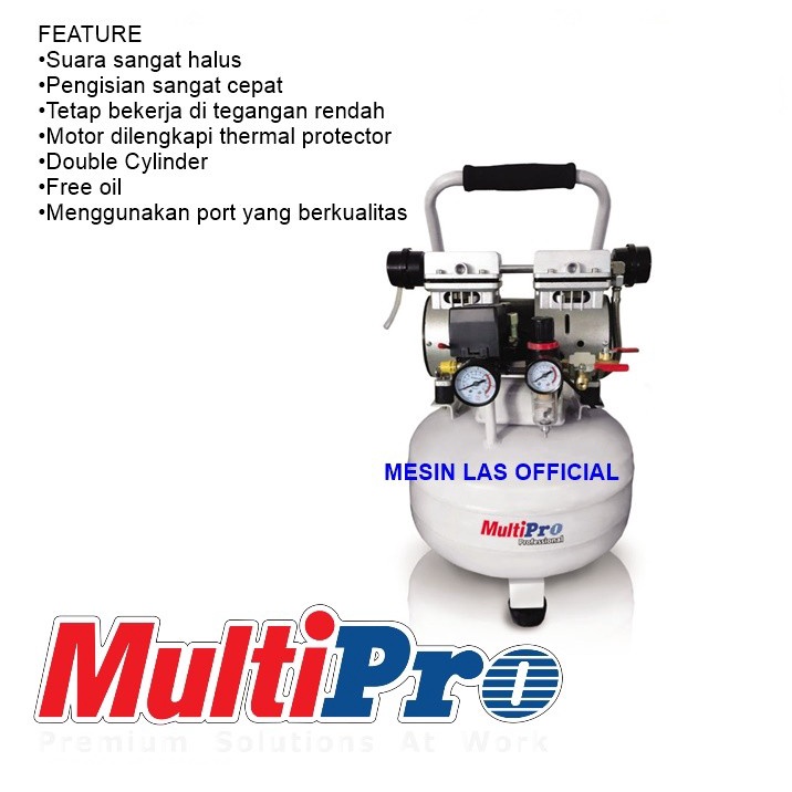 Kompresor 3/4 HP Multipro OLC-075-P/24 OW Kompresor Oiless