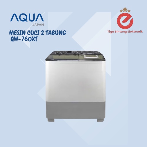 Mesin Cuci 2 Tabung Aqua QW 760XT (7KG)