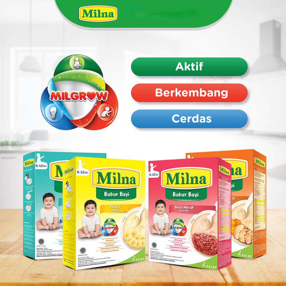 MILNA BUBUR REGULER 6 BULAN / 8 BULAN 120G