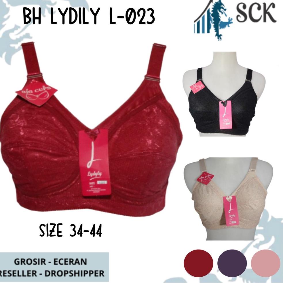 PALING DIMINATI BH LYDYLY L-023 / BH LYDYLY Katun BH L 023 Tidak Kawat 2 Ukuran 34-44 - sckmenwear G