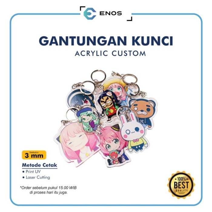 CUSTOM GANTUNGAN KUNCI / GANCI / KEYCHAIN