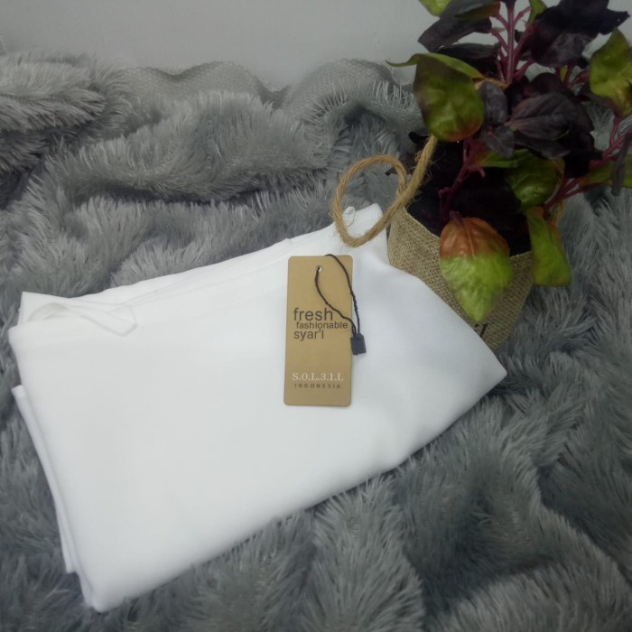 MURAH Kerudung Hijab Tali Maryam Instan Rayi Bergo by Soleil Indonesia - Putih