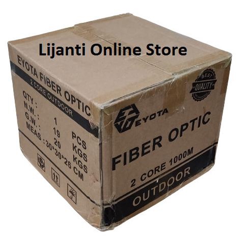 Eyota Kabel Fo 2 Core 3 Seling 1000M/Fiber Optic 2 Core 3 Sling Eyota [Cod]