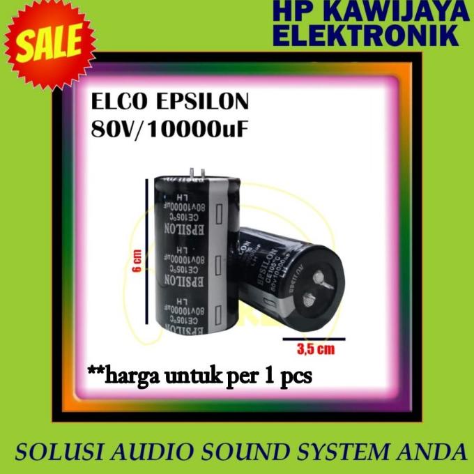 *#*#*#] ELCO EPSILON 10000UF 80V elcho epsilon 10000 mikro 80 volt