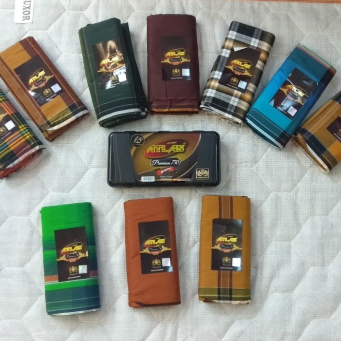 SARUNG ATLAS PREMIUM 750 (Q4A2) COD Sajadah Kepala Sajadah Saku Alas Sholat Souvenir Umrah Sajadah P