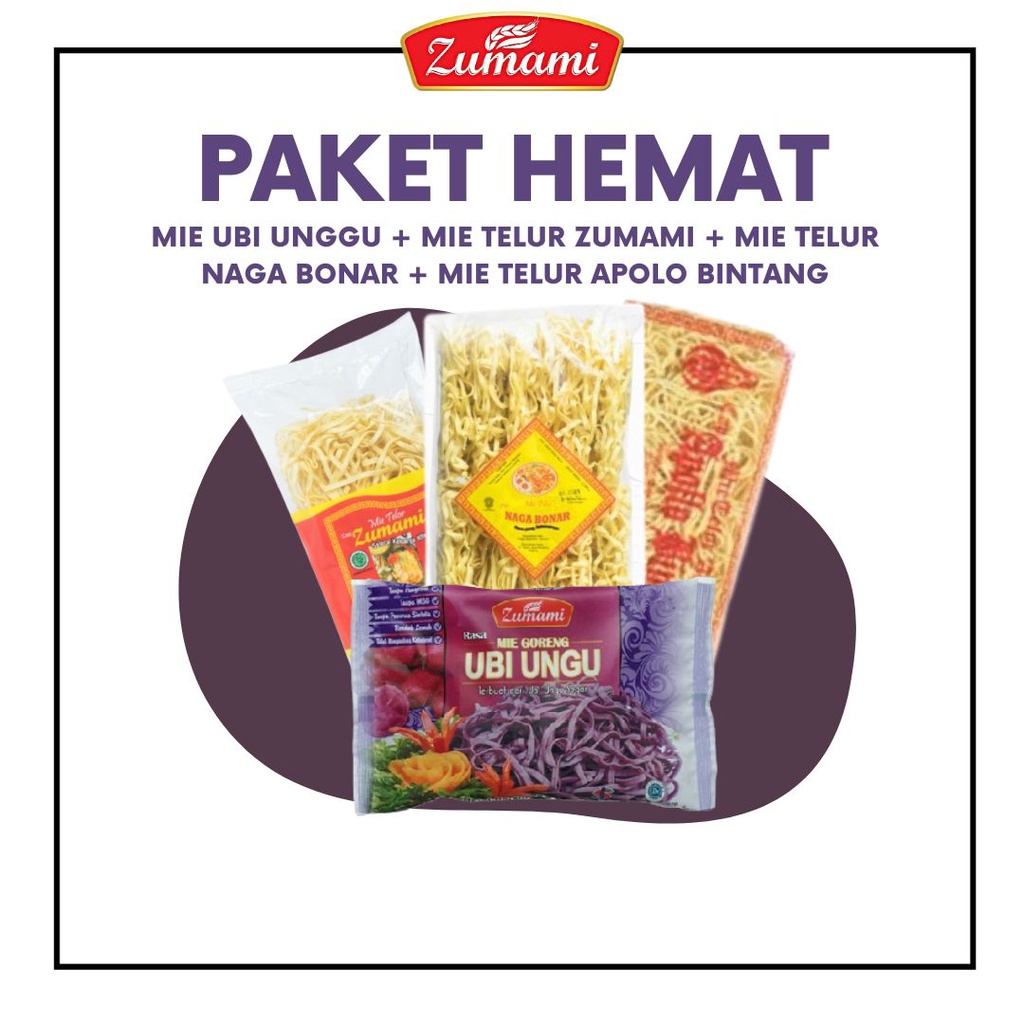 

PAKET HEMAT ZUMAMI / MIE GORENG UBI UNGGU / MIE TELUR NAGA BONAR / MIE TELUR ZUMAMI / MIE TELUR APOLLO BINTANG / MIE GORENG / SAYUR / MIE TELUR / PAKET HEMAT