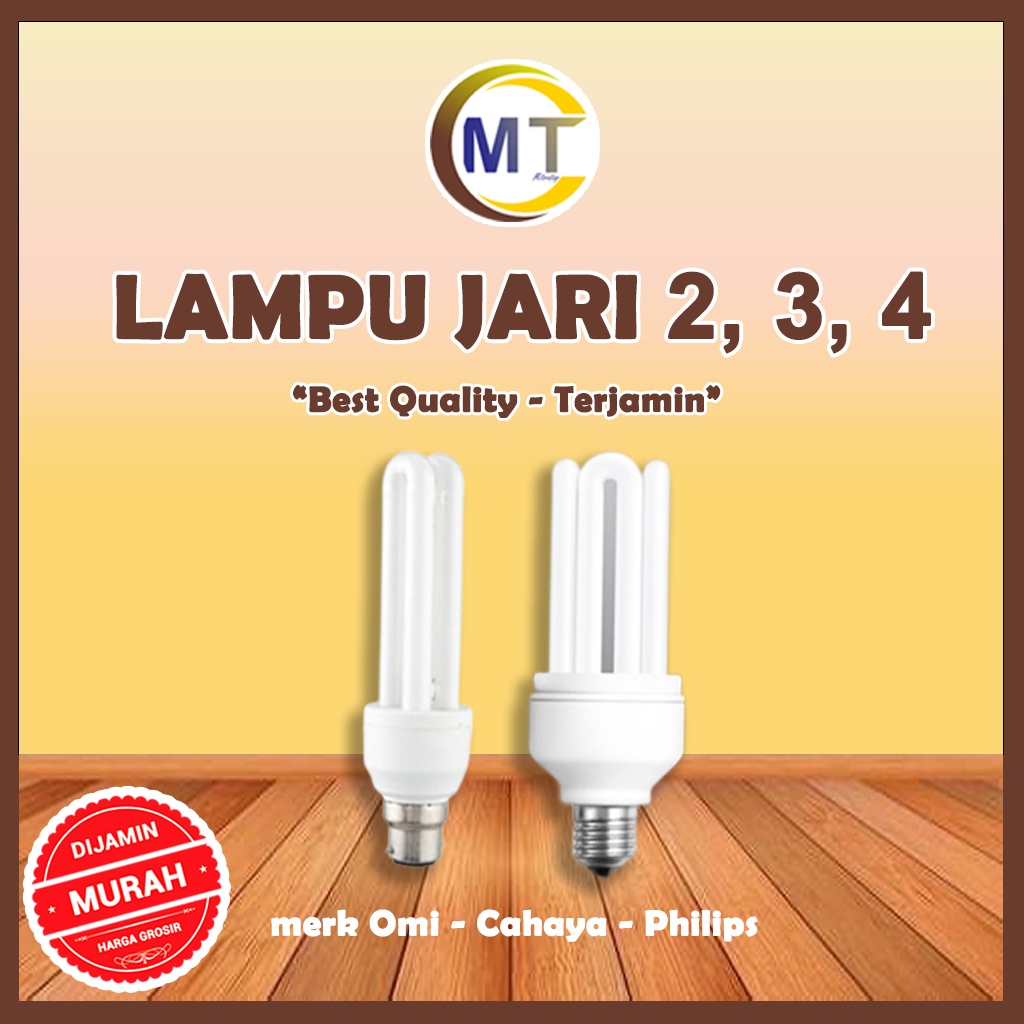 Lampu Putih Jari  LED Cahaya 2 jari 20 watt 4 Jari 45 watt  Sitrang Philips 2 Jari 5, 11, 18  3 Jari