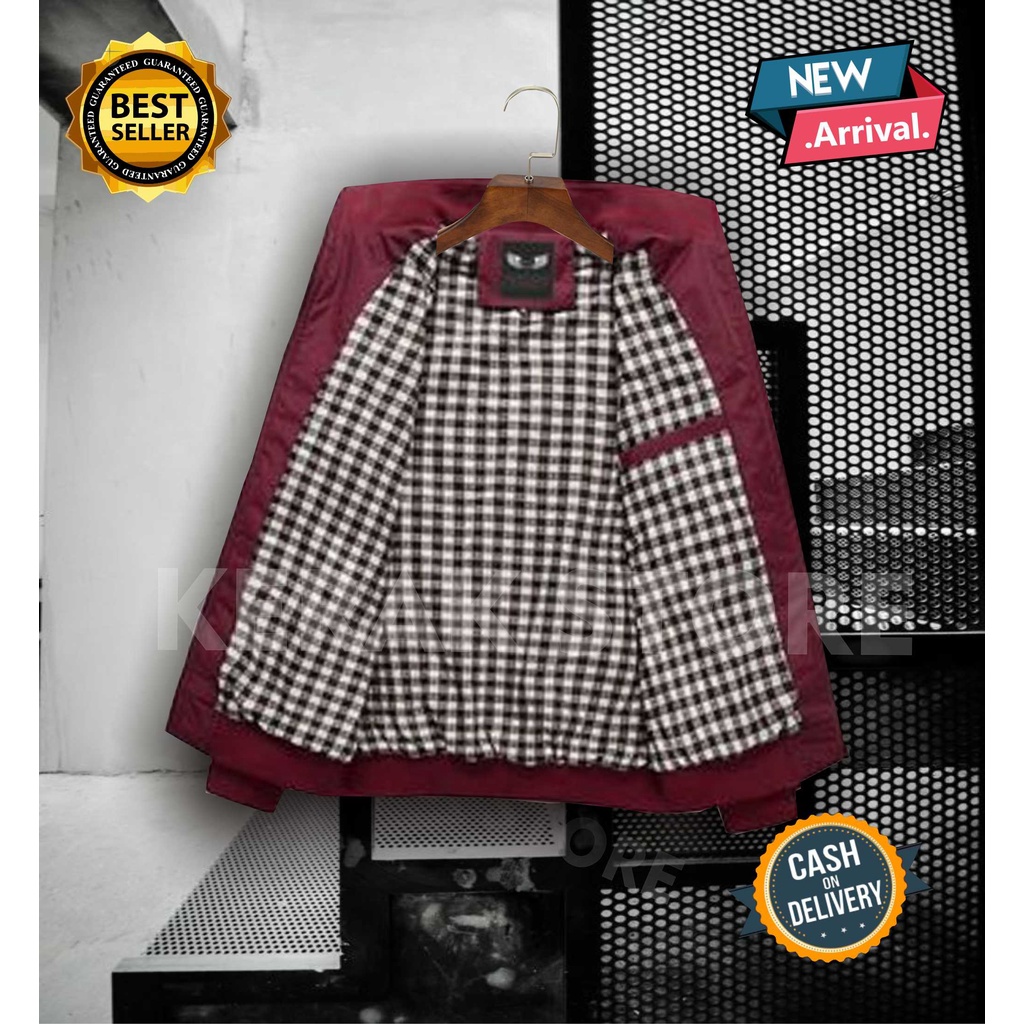 JAKET PRIA WATERPROOF JAKET HARRINGTON SMITH PRIA JAKET MOTOR TASLAN ANTI AIR HEYLOOK - [BISA COD]