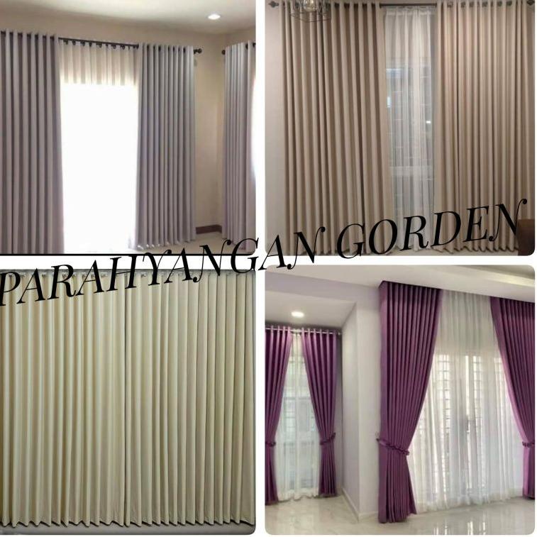 STOK TERBARU Gorden jendela jumbo L.310 × T.260 cm gorden jendela blackout import -A