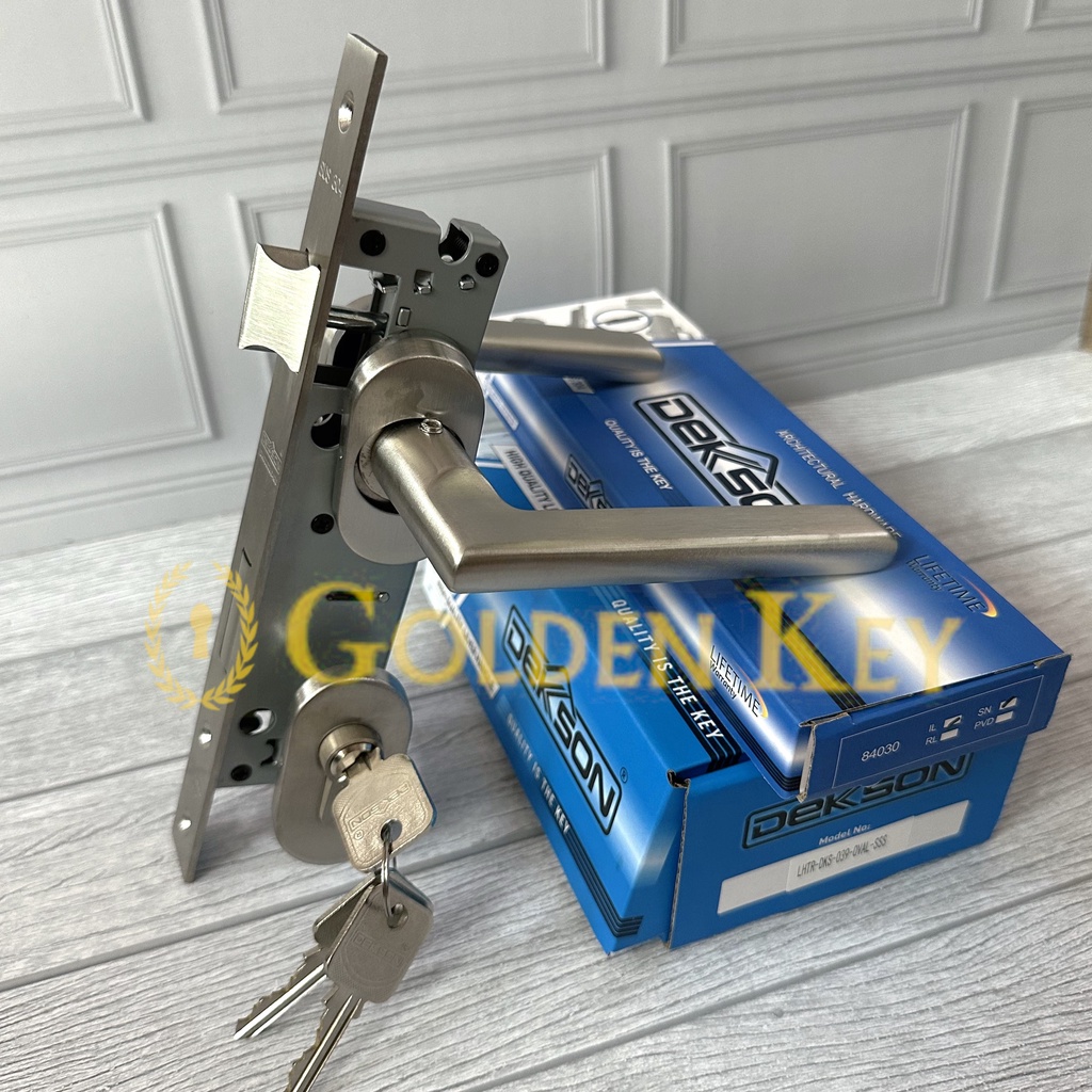 Paket Set Kunci Handle Gagang LHTR 0039 Oval SSS Dekkson Dekson Pintu Aluminium Alumunium