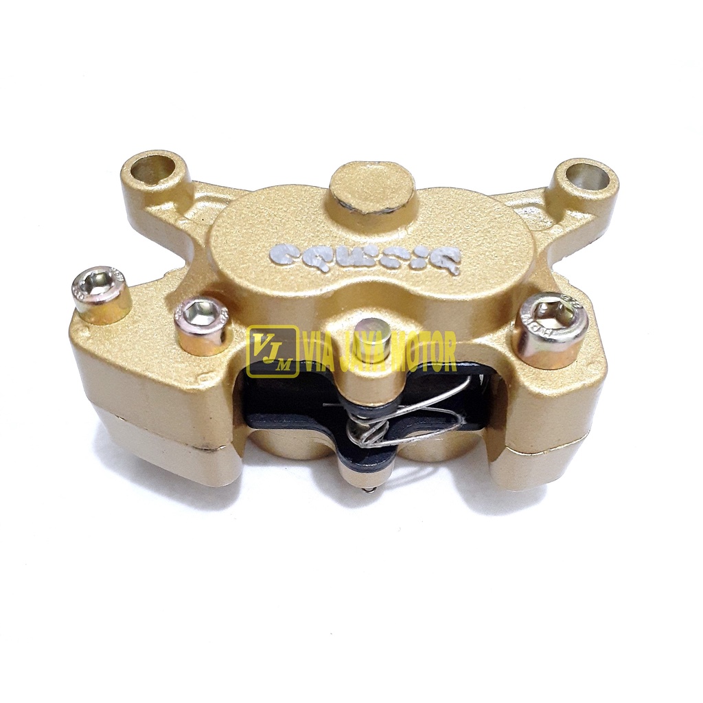 MERAH ATAU GOLD KALIPER CALIPER DEPAN PALABABI UNIVERSAL 4 PISTON MODEL BREMBO NINJA VIXION MIO NMAX
