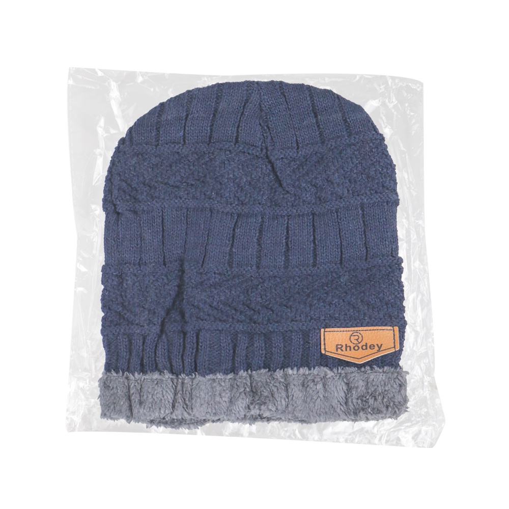 Rhodey Kupluk Wool Winter Beanie Hat - Blue