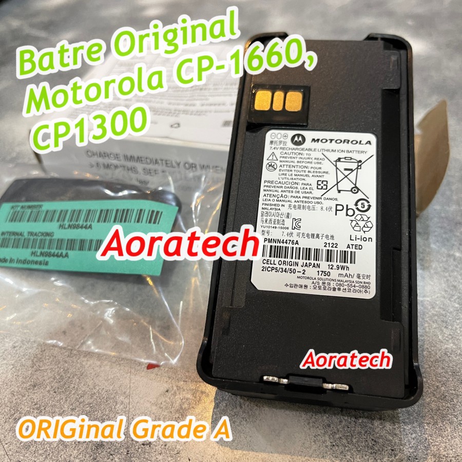 BATRE MOTOROLA BATTERY ORIGINAL MOTOROLA CP1660 C1300 PLUS BELT CLIP