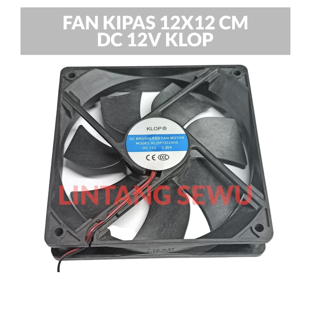 FAN BRUSHLESS KIPAS DC 12V 12X12 CM FAN KIPAS DC 12 VOLT 12 X 12 CM