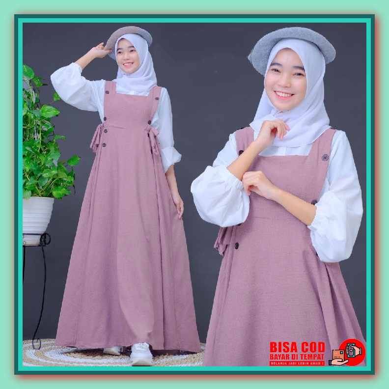 Gamis Anak Perempuan Terbaru 2023 Baju Dress Pesta Elegan Modern Games Murah Adem Maxy Hari Raya Gau