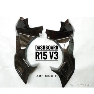 Dashboard Carbon All New R15 VVA V3 Dashboard R15 V3 Carbon Panel Speedometer Yamaha R15 V2 Carbon