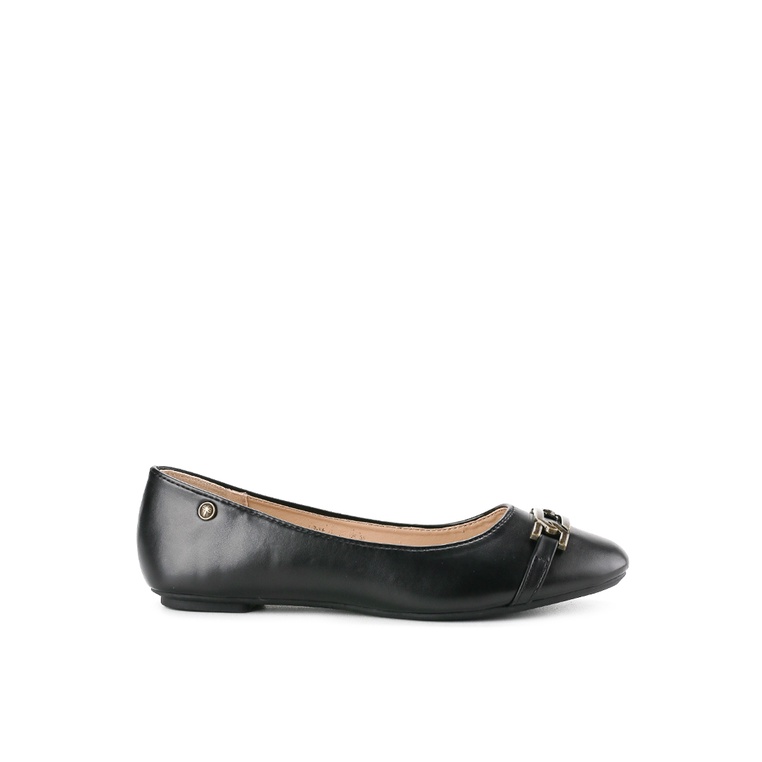 Sepatu Flat Triset Shoes Original Warna hitam Moccasin Dinner Kasual 100% Asli TF5001 Ballerina Wani