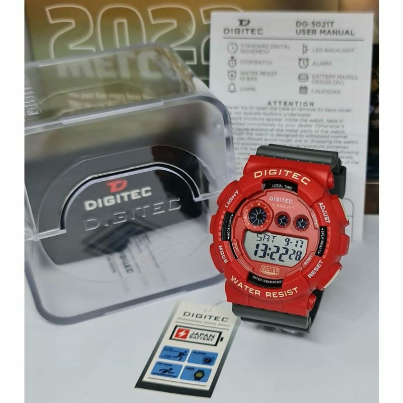 DG 5021 JAM TANGAN DIGITEC ORIGINAL WATERPROOF