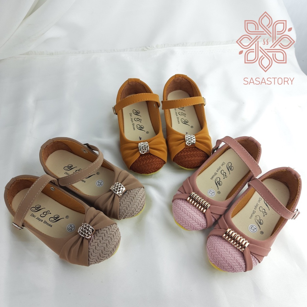 SEPATU FLATSHOES ANAK PEREMPUAN TALI 1 2 3 TAHUN HA10