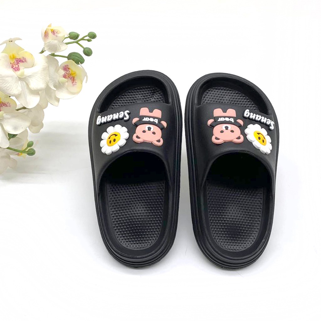 Sandal Anak Perempuan Sandal Selop Bahan Karet Tidak Licin Motif Lucu Terbaru Size 24-35