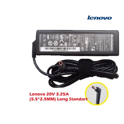 ADAPTOR LENOVO LONG 20V 3.25A (5.5*2.5MM) G470 G480 G475 G485 B460 ORI - Zaindo Computer