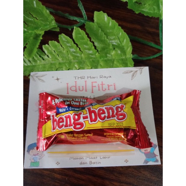 

Amplop Gulung (uang) Edisi Lebaran + snak Beng beng/Mini