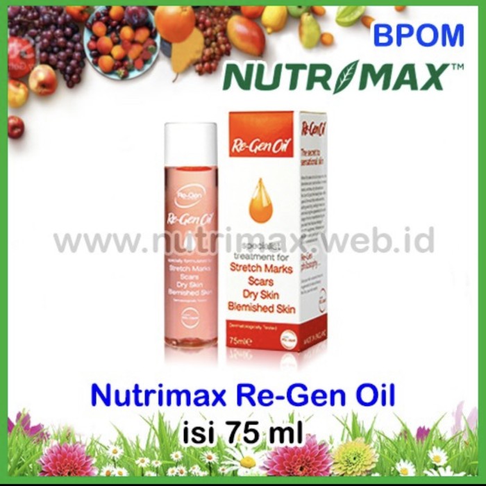 Terlaris Re Gen Oil 75 Ml Bpom Nutrimax Minyak Regen Stretch Mark Oil