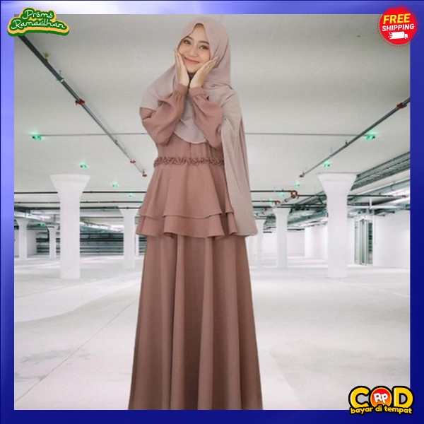 Gamis Terbaru Wanita Muslim Syari Games Kekinian Bsju Ibu2 Kondangan Original Mewah Gami Ibuk Pesta 