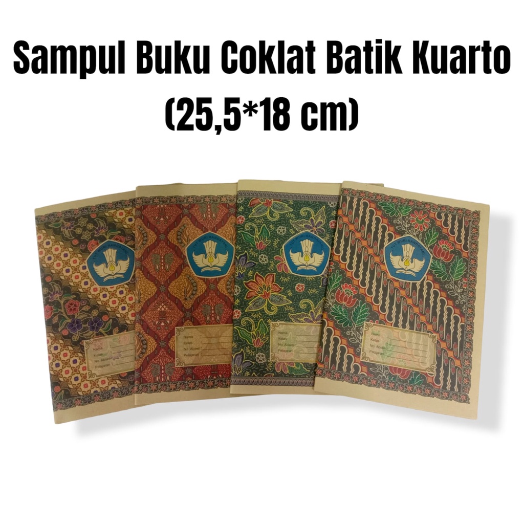 

SAMPUL BUKU TULIS SAMSON COKLAT MOTIF BATIK UKURAN KWARTO ISI 20 LEMBAR