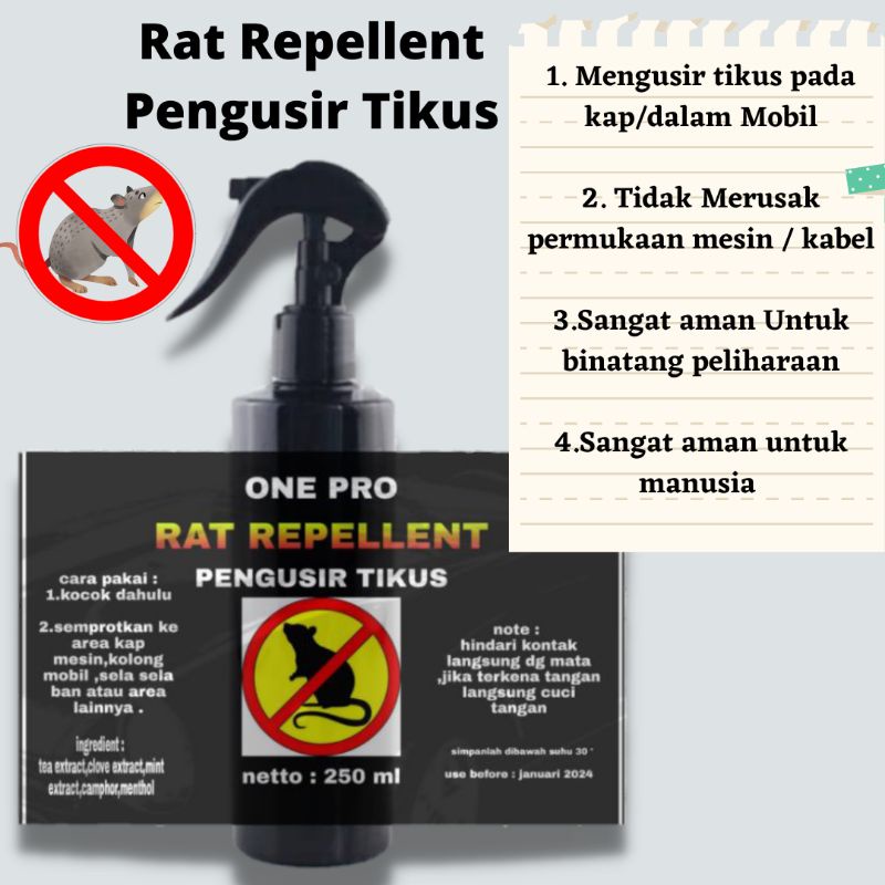 RAT REPELLENT CAIRAN PENGUSIR TIKUS MOBIL OBAT ANTI TIKUS AMPUH ORIGINAL