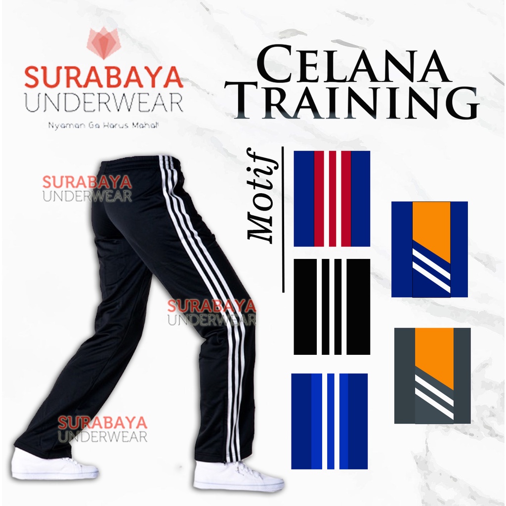 CELANA TRAINING KOLOR  &amp;  SPORTY UNTUK PRIA DAN WANITA