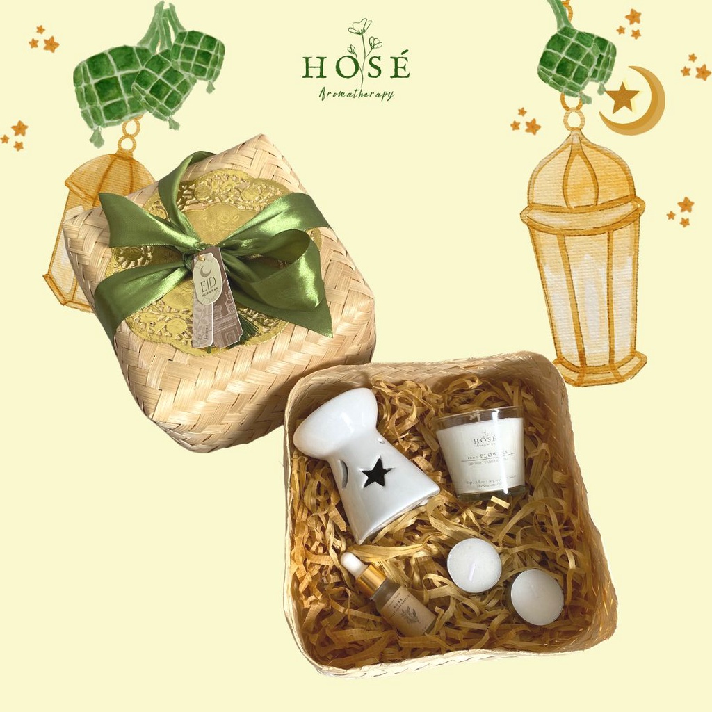 HOSÉ HAMPERS LEBARAN 2023 SET TUNGKU AROMATERAPI LILIN | EID MUBARAK | RAMADAN | RAMADHAN