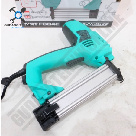 MESIN STAPLES PAKU TEMBAK LISTRIK F304E NRT PRO 950 Watt / Elektrik Electric Nailer Staples Stapler Gun 950W F 304 NRT PRO