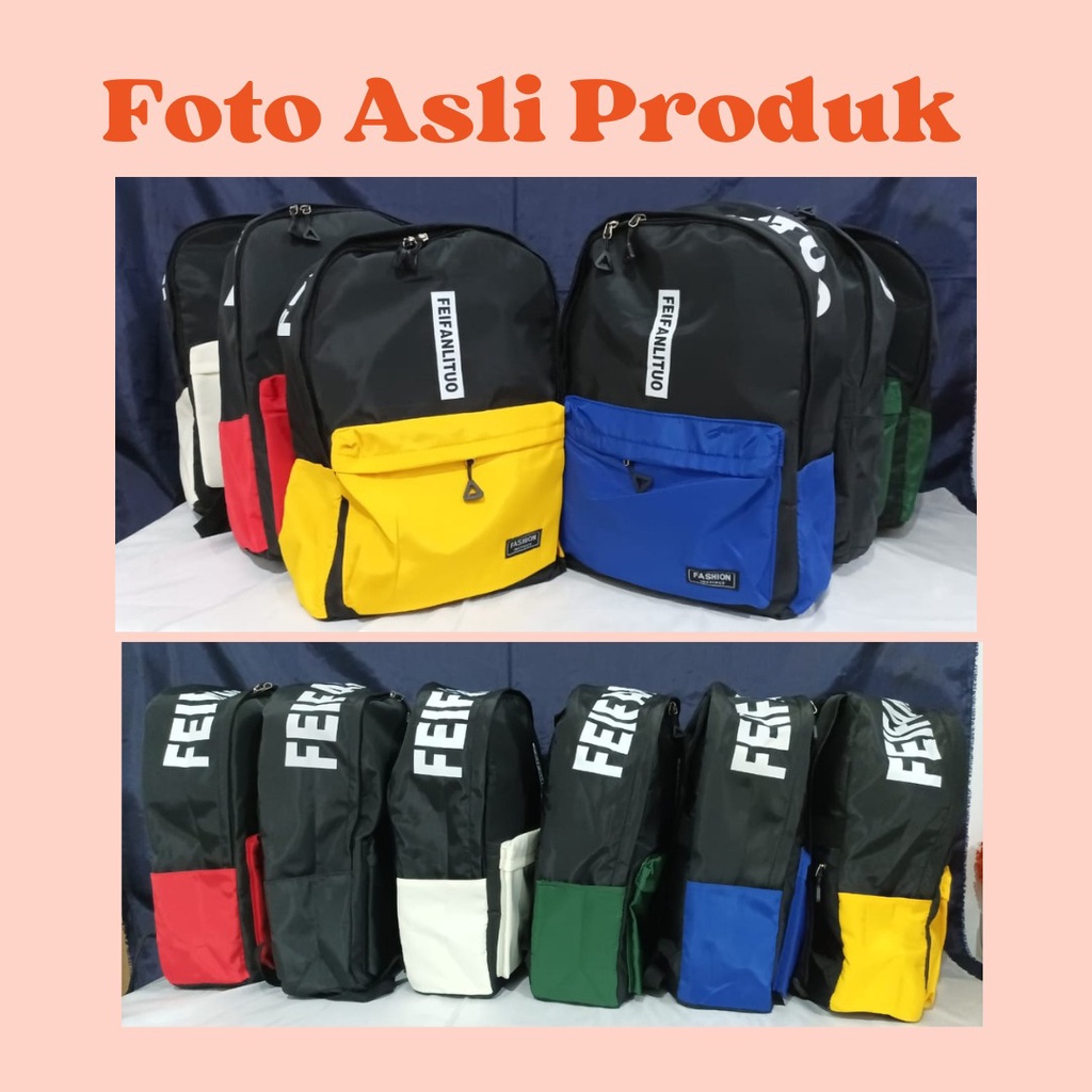 MB / Tas Ransel Sekolah Fashion Kekinian Backpack Kampus /Kuliah W03