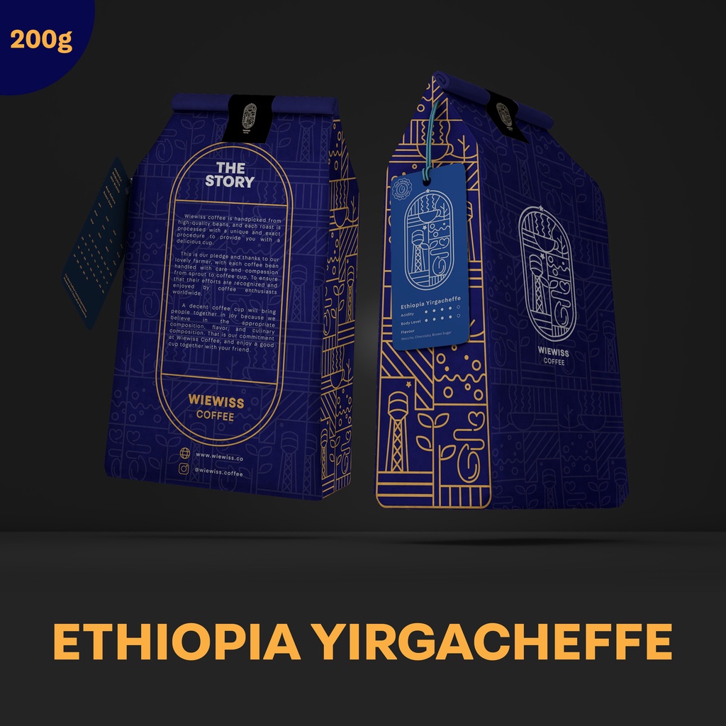 

Wiewiss Kopi Arabica Ethiopia Yirgacheffe Arabica Coffee - 200 Gram
