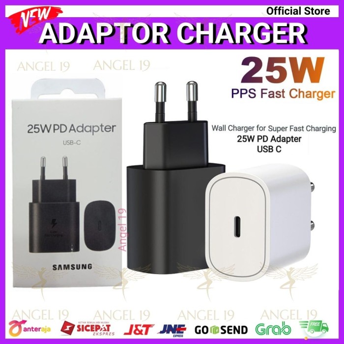 Charger Adaptor Charger 25W Samsung Original, Kepala Charger Samsung 25W Ori