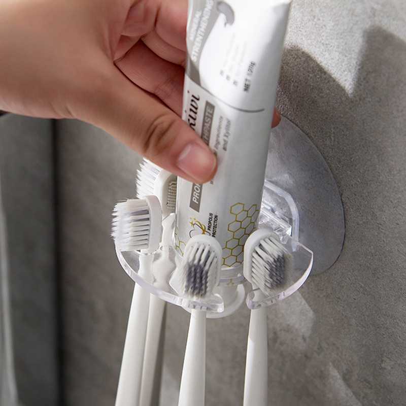 (BISA COD) FTIHSHP HARKO Rak Sikat Gigi Odol Wall Mounted Toothbrush Holder - E1920